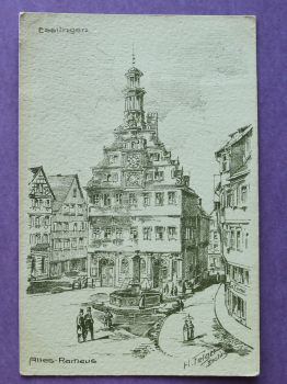 Postcard PC Esslingen 1943